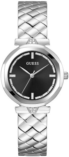 Guess Dameklokke GW0613L1 Sort/Stål Ø34 mm Guess Dameklokke GW0613L1 Sort/Stål Ø34 mm