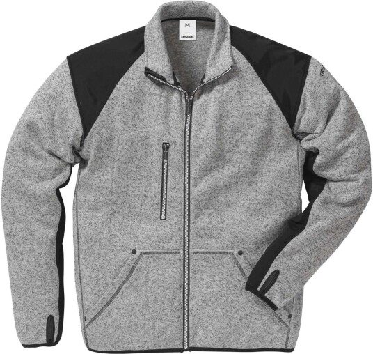 Fristads Fleece jakke 7451 PRKN Grå / Svart 2XL
