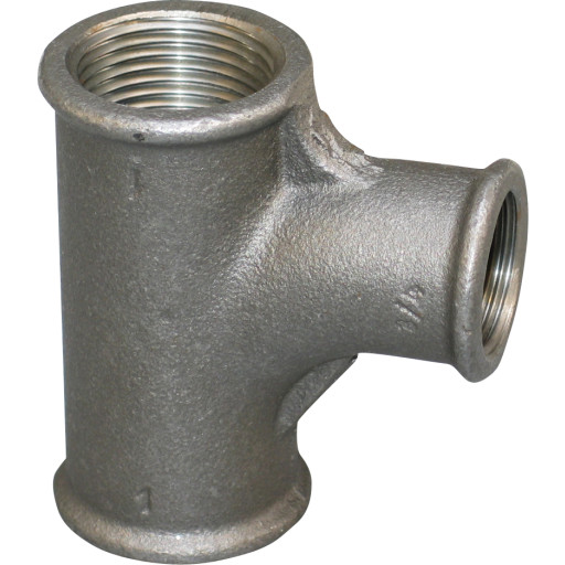 +GF+ Flow T-stykke 90° svart 1 1/2" for Hydraulikk