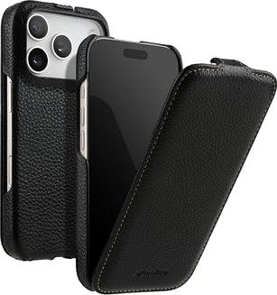 Melkco iPhone 18 Pro Max/17 Pro Max magnetisk vertikalt flip-deksel Svart