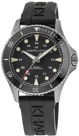 Hamilton Herreklokke H82515330 Khaki Navy Sort/Gummi Ø43 mm Hamilton Herreklokke H82515330 Khaki Navy Sort/Gummi Ø43 mm