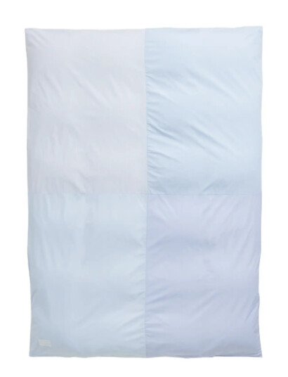 MAGNIBERG Wall Street Poplin Patchwork Duvet Cover - Blue - 140X200CM