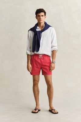 Gant Klassiske badeshorts ROSE RED XXXL