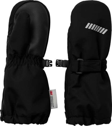 Name It Votter m. Fleece NmnSnø10 Svart m. Glidelås Name It 2 4 år (92 104) Votter