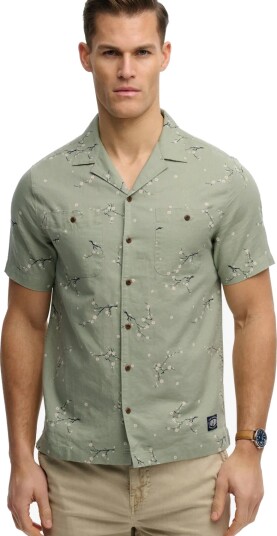 Superdry S/S Printed Beach Shirt Green XXXL Superdry S/S Printed Beach Shirt Green XXXL