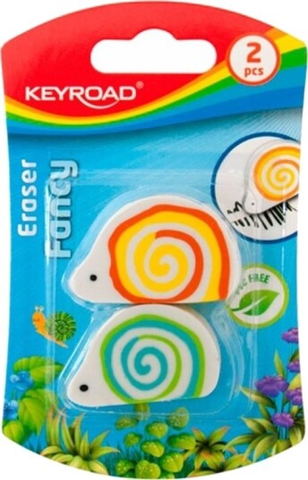 Keyroad Viskelær Uni Slim 2-Pk Blister (Mix Farger)