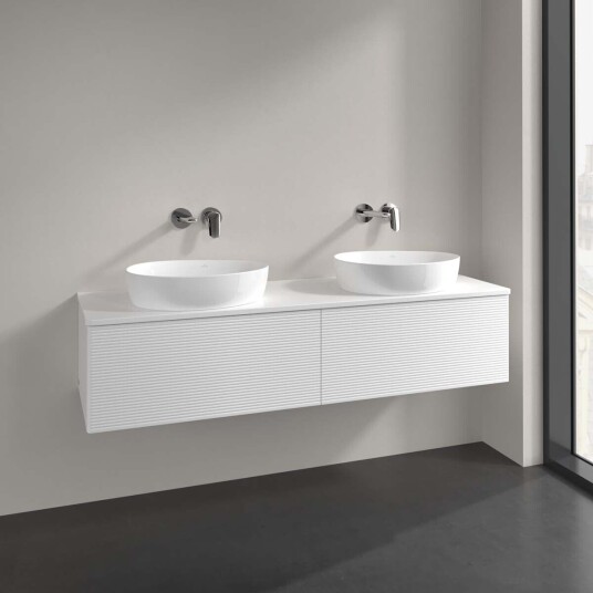 Villeroy & Boch  Antao Servantskap med 2 skuffer 160x50x36 cm u/lys Hvit Matt