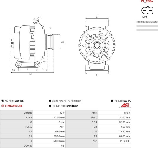 AS-PL A3946S Dynamo