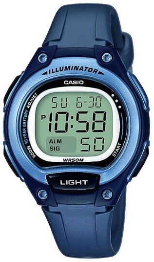 Casio Dameklokke LW 203 2AVEF Collection LCD/Resinplast Ø34 mm