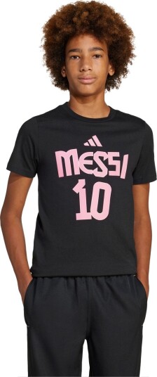 adidas Messi Name & Number Graphic T-skjorte Barn Svart 140