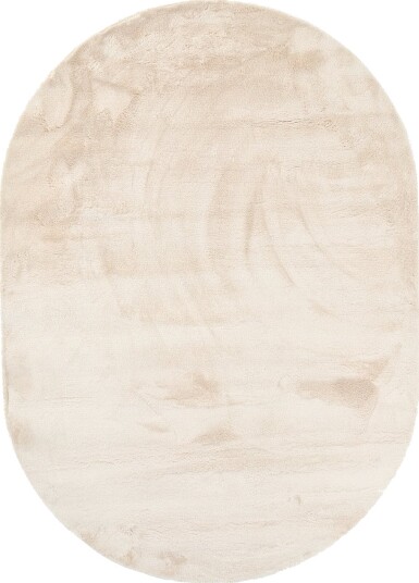 Ovalt ryeteppe Aranga Super Soft Fur beige Størrelse: 160 x 230 cm
