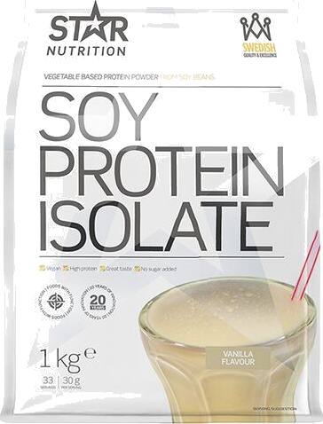 Star Nutrition Soy Protein Isolate 1 kg, proteinpulver 1000g Vanilla