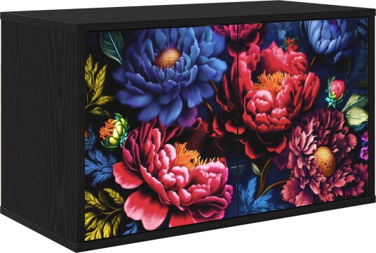 vidaXL Vegghengt TV skap KIEL 69 x 33 x 40 cm Svart eik Konstruert tre vidaXL Vegghengt TV skap KIEL 69 x 33 x 40 cm Svart eik Konstruert tre