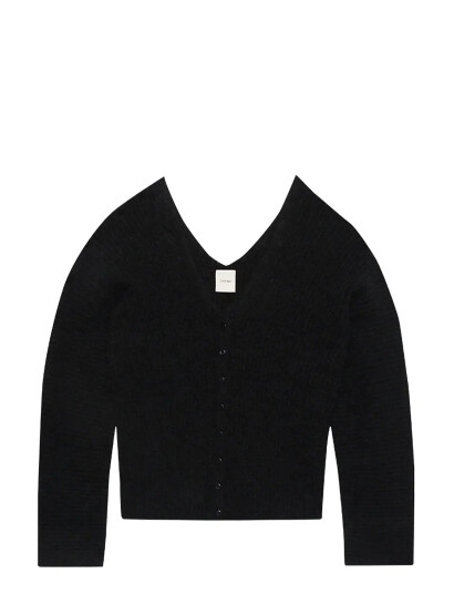 Calvin Klein Long Sleeve Button Up Cardigan - Black - XXL Calvin Klein Long Sleeve Button Up Cardigan - Black - XXL