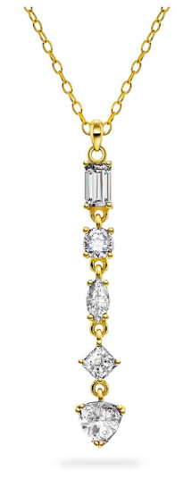 Pan Jewelry Viva Vegas smykke i forgylt 925 sølv med hvit zirkonia