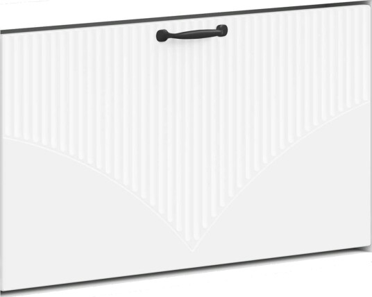 vidaXL Vegghengt skoskap HOORN 71 x 17 x 43 cm Konstruert tre Hvit