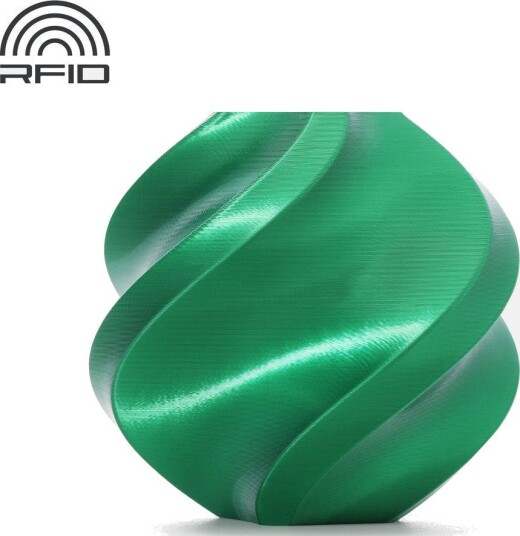 Bambu Lab PLA Silk+ Candy Green 13506 Med spole