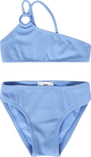 Mango Asymmetric Ring Bikini Blue 13 14