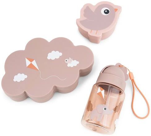 Done By Deer Lunch & Snack Box W/straw Bottle Playground  Powder