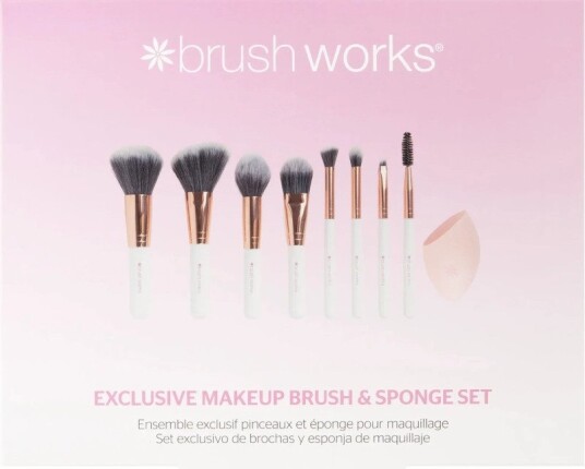 Brushworks Exclusive Makeup Brush and Sponge Gift Box