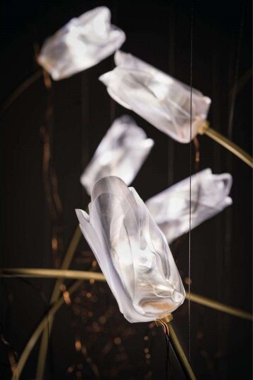 Tulip 7 Round Pendel   Slamp   Spisestue   Plast