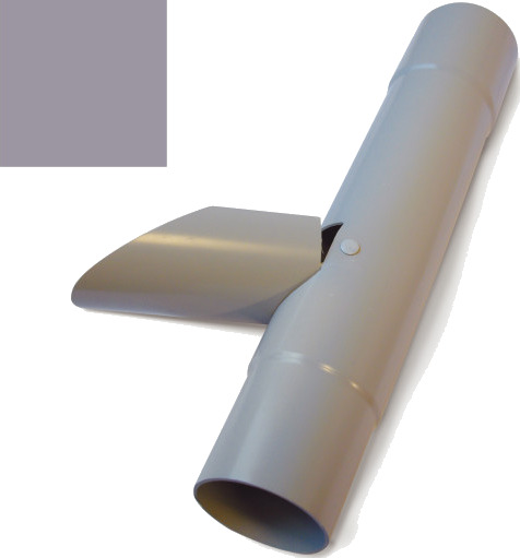 Plastmo vannavviser med klaff, Ø75 mm, grå gray