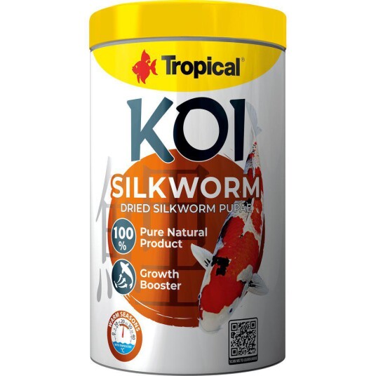 Tropical Koi Silkworm Pupae Fiskefôr 1L Tropical Koi Silkworm Pupae Fiskefôr 1L