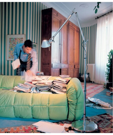 Artemide Tolomeo Gulvlampe E27 Alu Stue 162 Metallisk