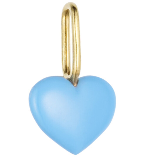 Design Letters Anheng Nær My Heart Gullbelagt Design Letters OneSize Smykker Blå