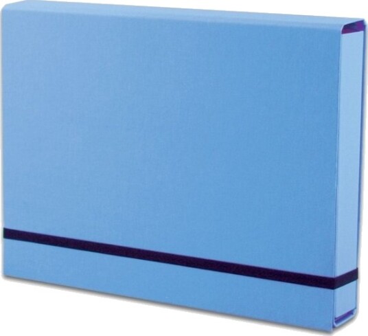 A4 Lux Eco Mappe Med Strikk Blå Tt6904 A4 Lux Eco Mappe Med Strikk Blå Tt6904