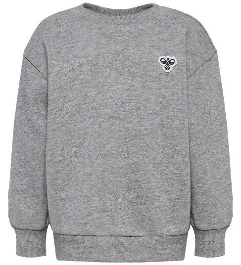 Hummel Grey Melange Mini Loose Crewneck Bee 92