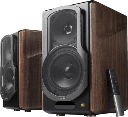 Edifier S2000MKIII 2.0 Aktive Bluetooth Høyttalere i Brun Treverk 124W RMS