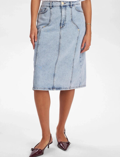 Nümph Nutoronto Midi Skirt - Blue - 36