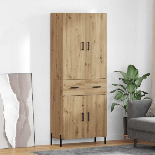 Høyskap med skuff Artisan Eik 69,5 x 34 x 180 cm Konstruert tre Høyskap med skuff Artisan Eik 69,5 x 34 x 180 cm Konstruert tre