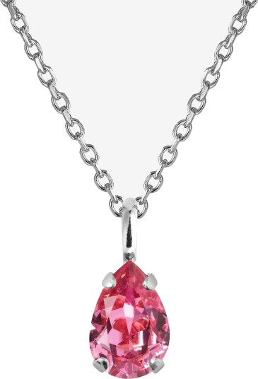 Caroline Svedbom Childhood Birthstone Necklace Rhodium - OCTOBER - One Size