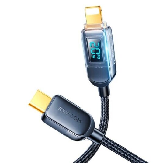 Joyroom A4 USB C to Lightning 20W 1.2m Display Black 