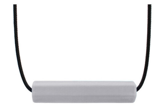 ARK Therapeutic | Tyggesmykke, Krypto-Bite Tube - Standard Lysegrå