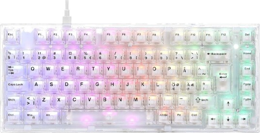 Cepter Aurora Pro 75% Mekanisk Gamingtastatur Transparent CAURORAPRO