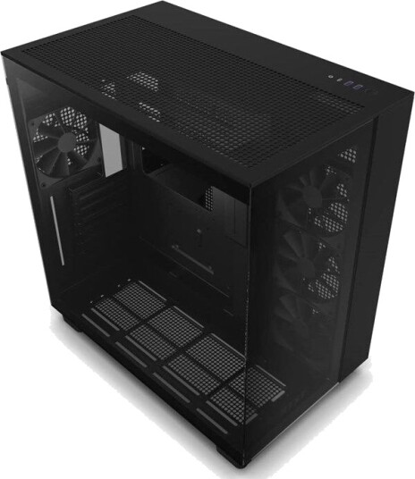 NZXT H9 Flow - All Black - Kabinett - Miditower - Svart