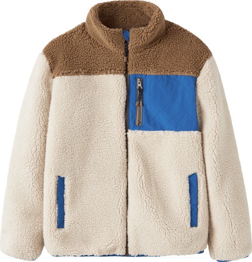 Name It Nkmmacey Teddy Jacket Block Cream 140