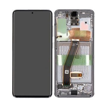 Samsung Galaxy S20 Frontdeksel / LCD-skjerm GH82-22131A Grå Samsung Galaxy S20 Frontdeksel / LCD-skjerm GH82-22131A Grå
