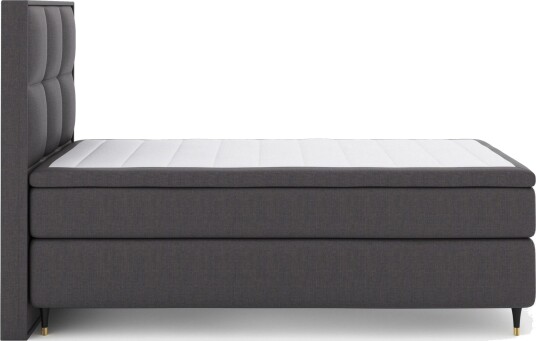 Select No 6 Komplett Sengepakke 120x200 Fast Watergel Mørkegrå/Gullben