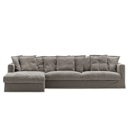 Decotique Le Grand Air 3 Seter Sofa Lin Divan Venstre Smokey Granite