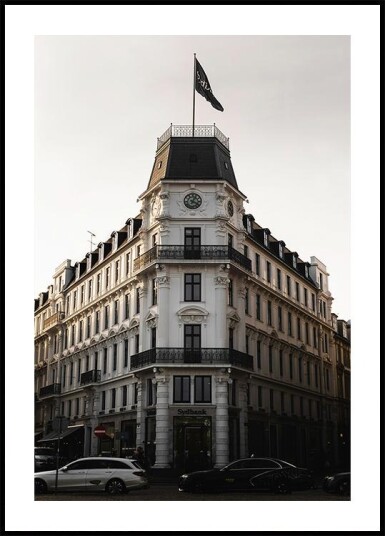 Copenhagen Historic Building Evening Plakat Plakat / 40x50cm
