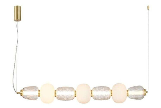 Loom Design - Pearl 7 Pendel Amber/Gold Loom Design Loom Design - Pearl 7 Pendel Amber/Gold Loom Design