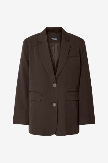 Pieces Dressjakke pcKamil LS Loose Blazer Noos BC Brun Pieces Dressjakke pcKamil LS Loose Blazer Noos BC Brun