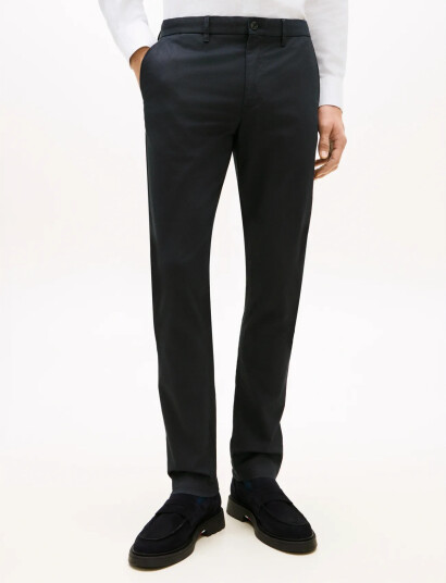 Tommy Hilfiger Bleecker Printed Structure Chino Navy 32 x 34 Tommy Hilfiger Bleecker Printed Structure Chino Navy 32 x 34