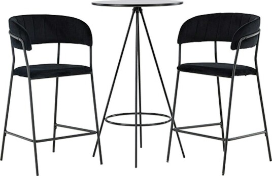 Venture Home Spisegruppe Venture Home Bistro Ø60 cm med 2 stk Lui Stoler GR23685