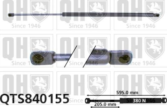 QUINTON HAZELL QTS840155 Baklukedemper