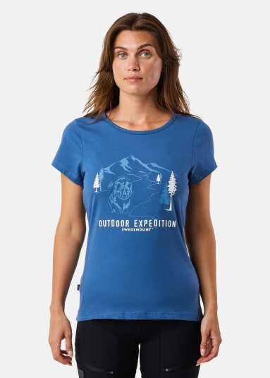 Swedemount Forest Tee W Dusty Blue Bear 44 T-Shirts